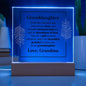 For Granddaughter | Printed Square Acrylic Plaque