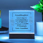 For Granddaughter | Printed Square Acrylic Plaque
