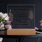 For Granddaughter | Printed Square Acrylic Plaque