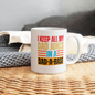I Keep All My Dad Jokes | Elevate your coffee experience with our custom-made ceramic mug